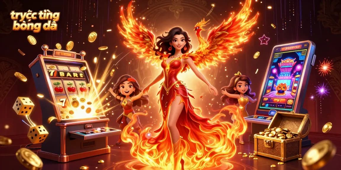 Experience trực tiếp bóng đá today with a vibrant 3D illustration featuring stunning visuals and casino elements.