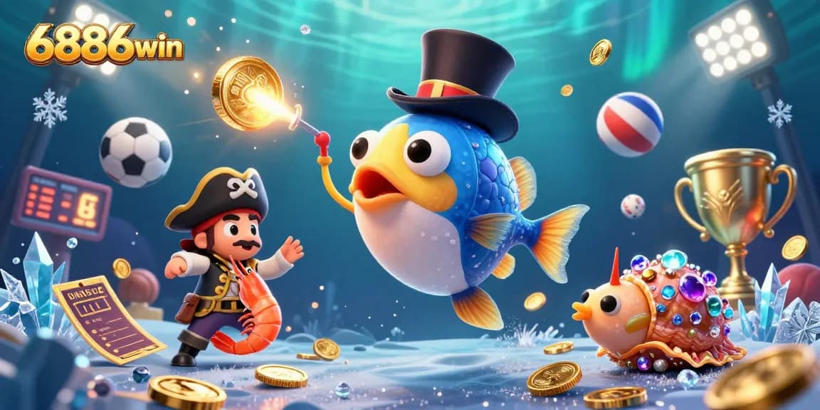 Experience the excitement at 6886win with thrilling golden coin rewards under the sea.