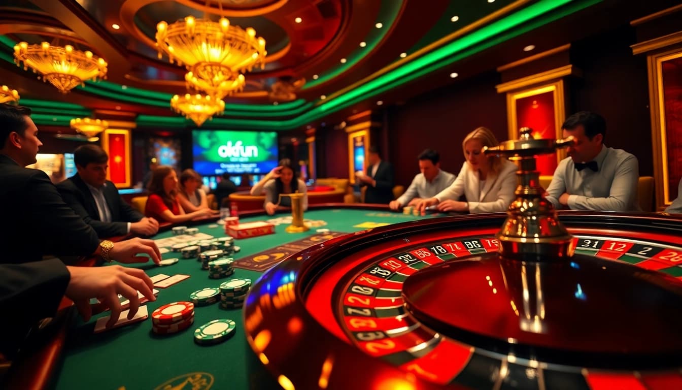 Experience thrilling gameplay at okfun.com with poker games and roulette excitement.