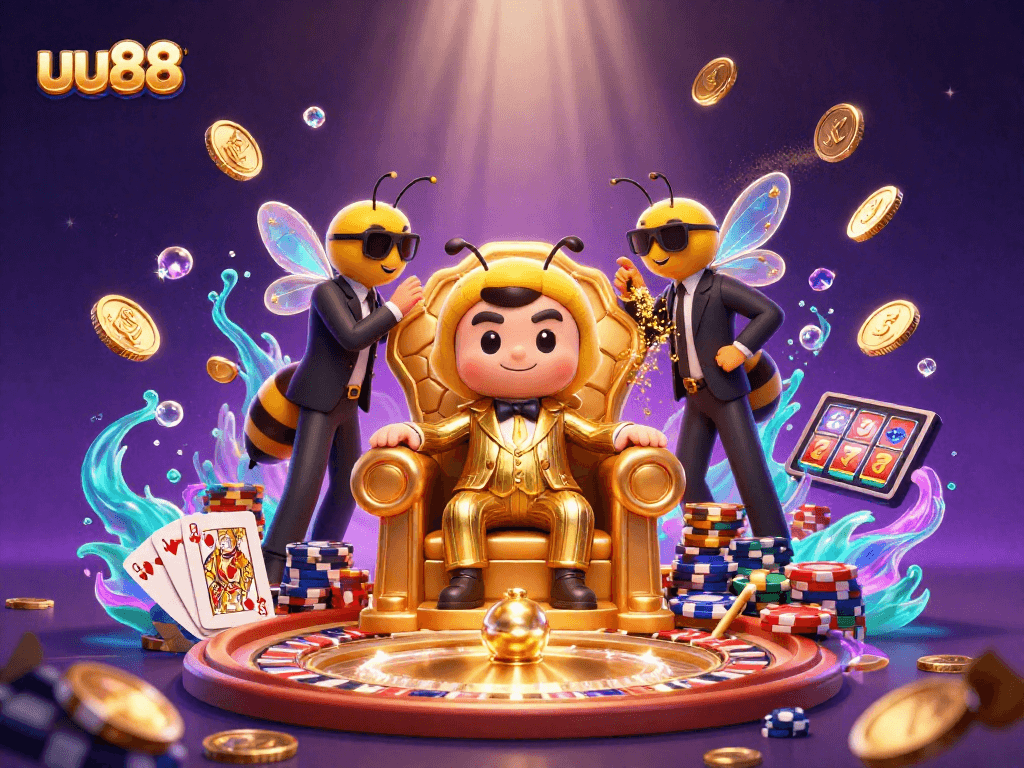 Experience thrilling gambling adventures with uu88, featuring engaging characters and dynamic casino elements.