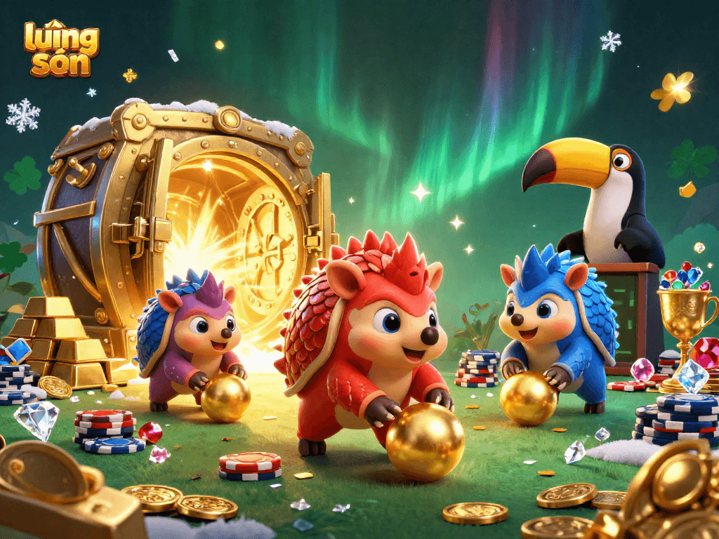 Experience exhilarating gambling with lương sơn in a dynamic 3D pangolin casino showdown.