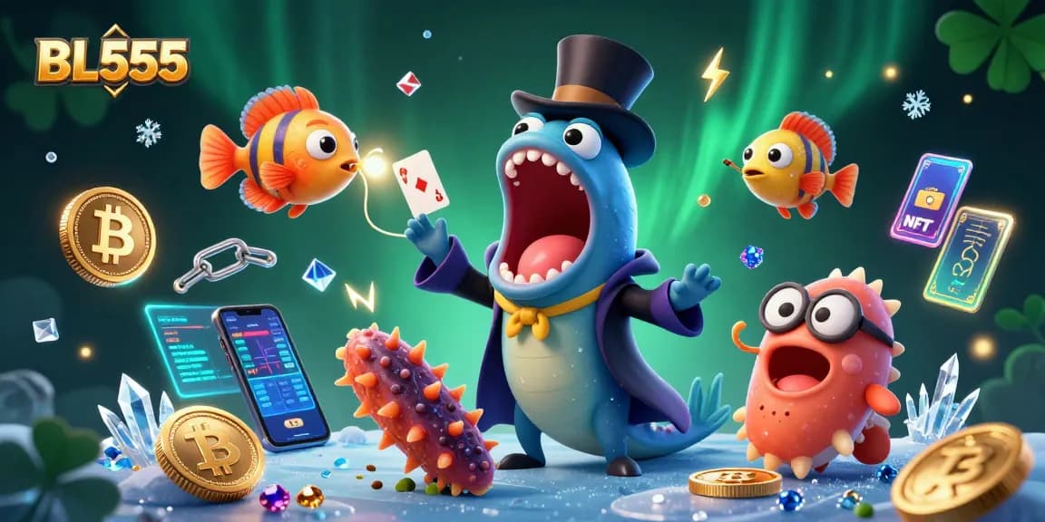 Engage with BL555 and experience immersive casino magic moments in this vibrant illustrative scene.