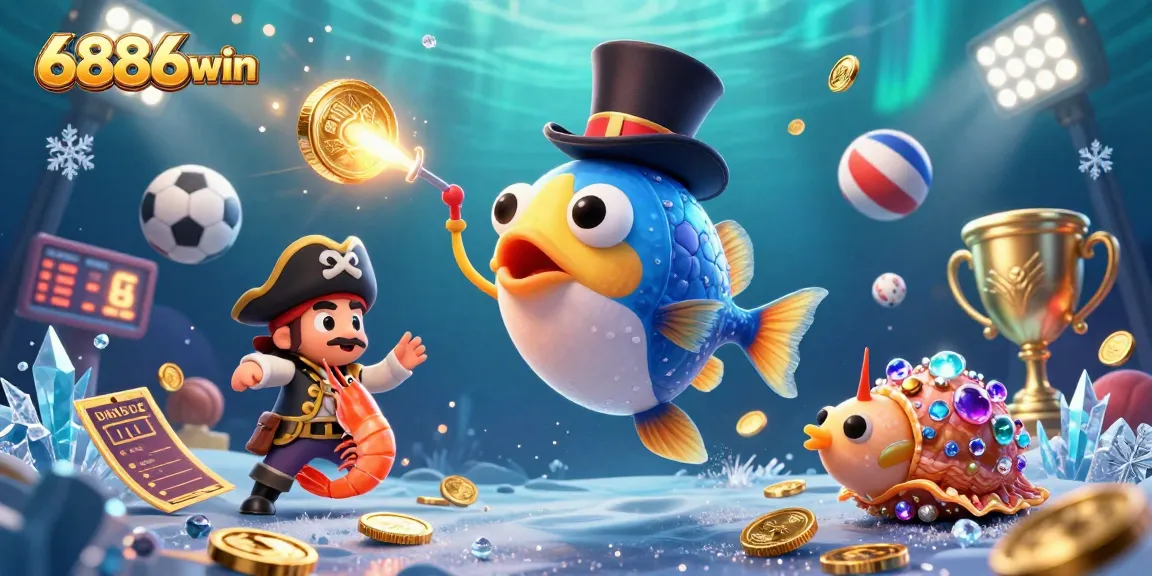 Experience the excitement at 6886win with thrilling golden coin rewards under the sea.