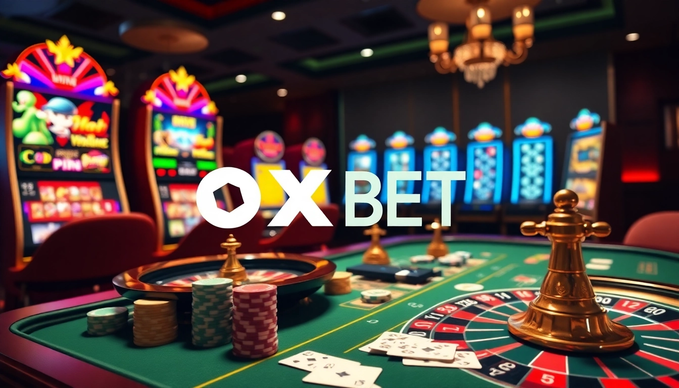 Experience thrilling gameplay at OX BET with vibrant tables, lively slots, and captivating casino ambiance.
