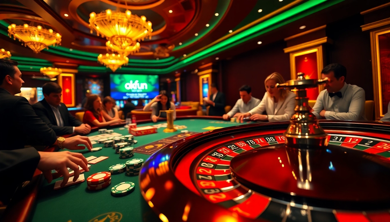 Experience thrilling gameplay at okfun.com with poker games and roulette excitement.