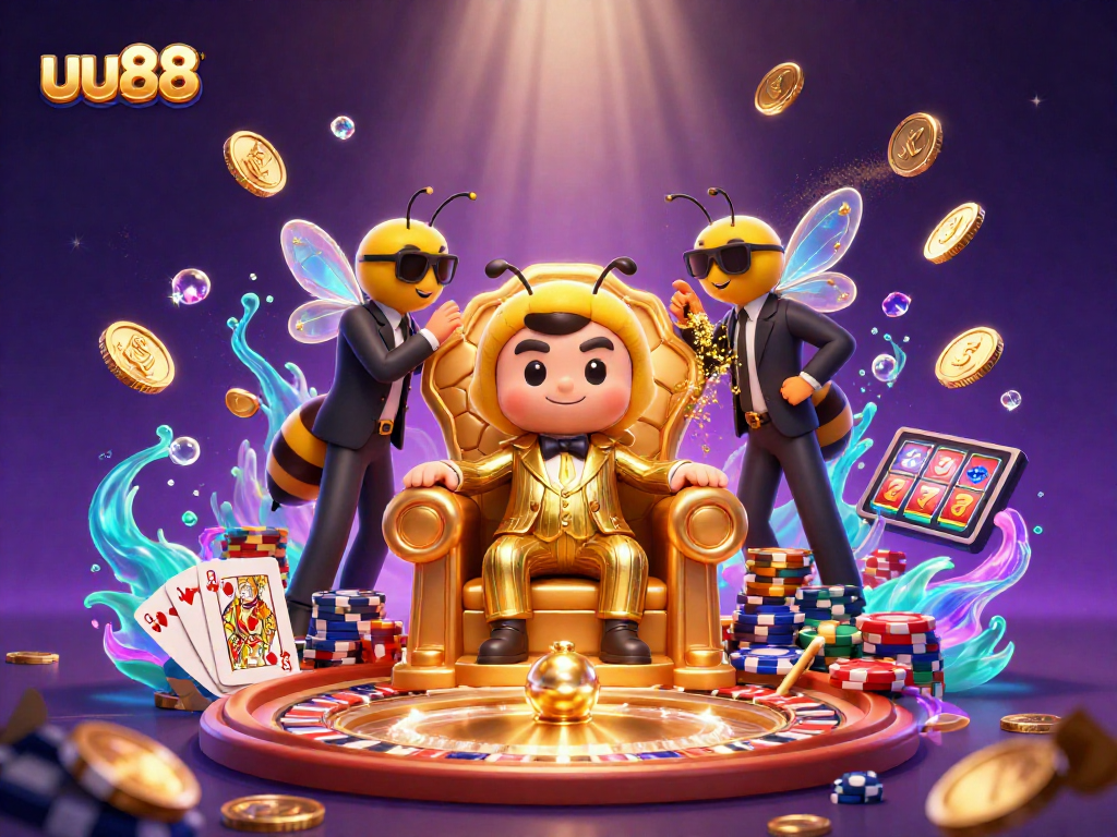 Experience thrilling gambling adventures with uu88, featuring engaging characters and dynamic casino elements.