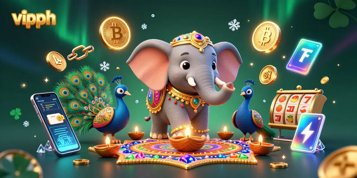 Spin the reels with vipph's vibrant casino characters, featuring digital crypto elements for a thrilling online gaming experience.
