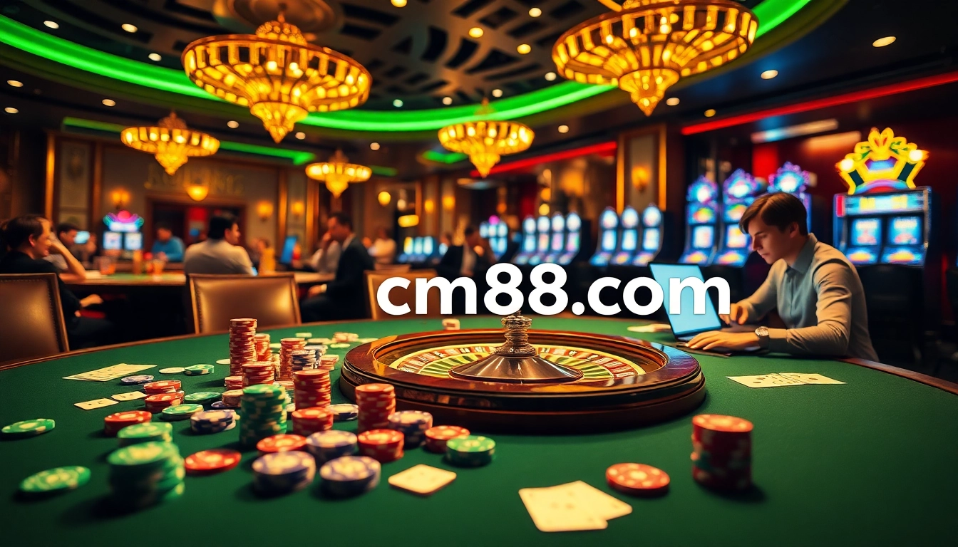 Experience luxury gambling at cm88 com with vibrant casino tables and high-stakes excitement.