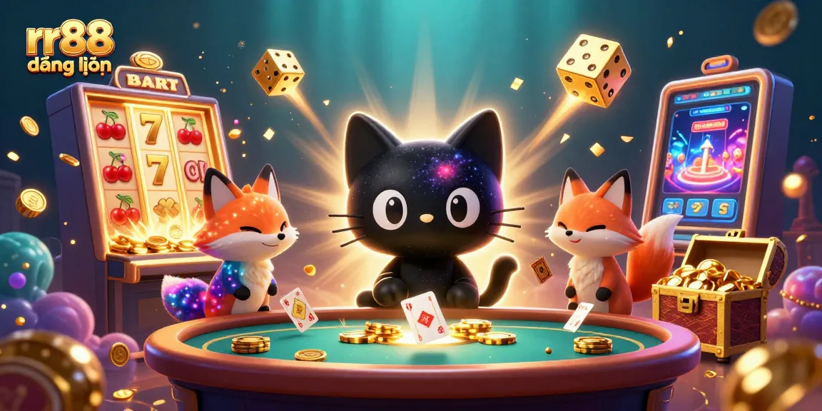 Engage with rr88 đăng nhập at our vibrant cosmic casino filled with colorful game elements.