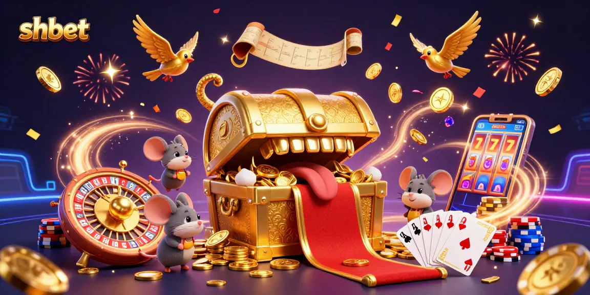 Engaging adventurer mice at shbet uncover riches in an exciting casino scene
