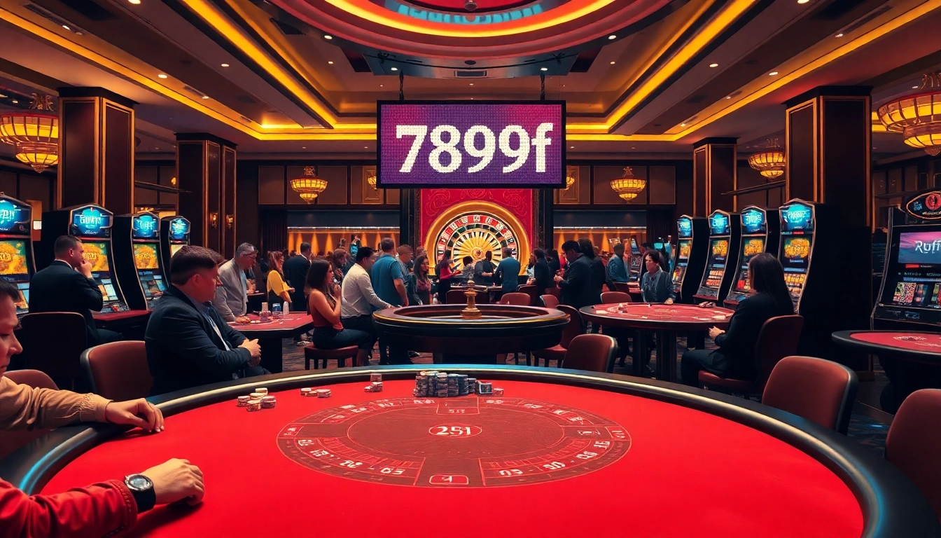 789f casino atmosphere featuring vibrant gameplay, poker, and roulette excitement.
