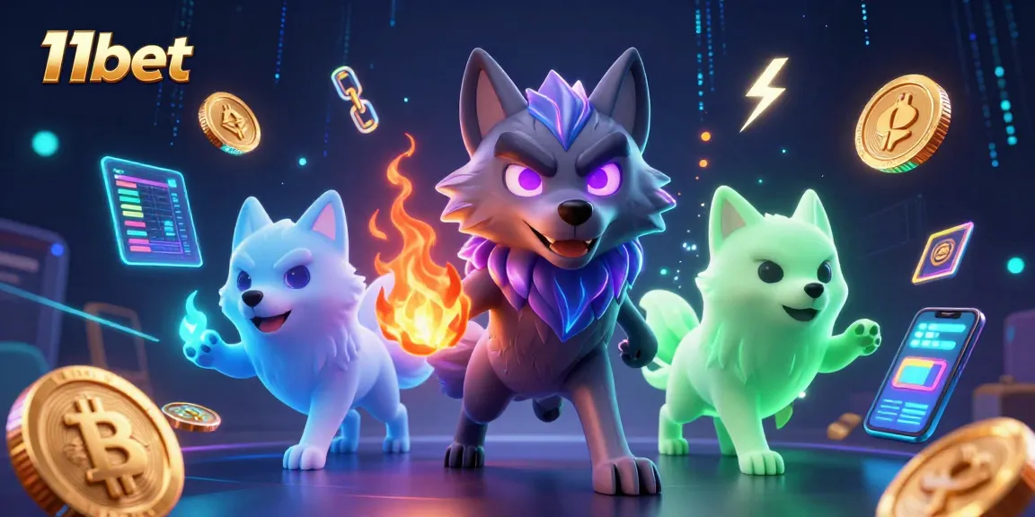 Engage with immersive betting action at 11bet, featuring ghostly wolves and crypto elements.