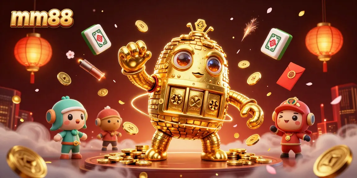 Experience exciting gameplay with mm88's golden golem and vibrant casino elements in stunning detail.
