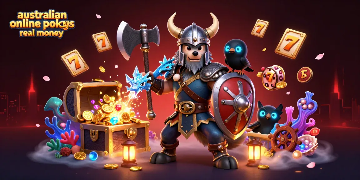 Spin the reels with the Viking wolf warrior in this australian online pokies real money adventure featuring epic treasure.