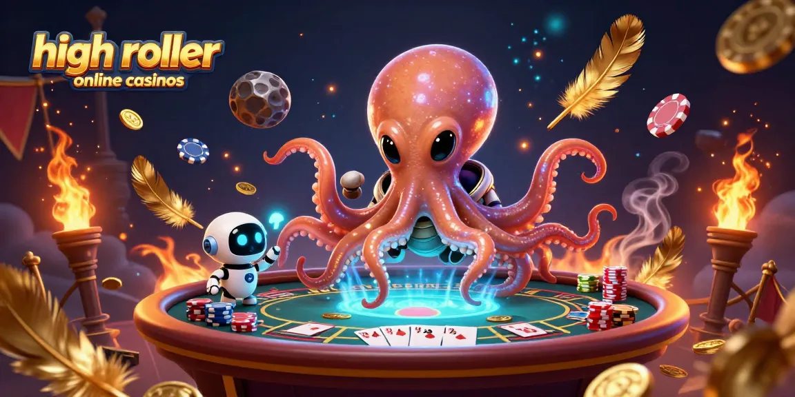 Experience high roller online casinos with alien themes and exciting gameplay in a vibrant scene.