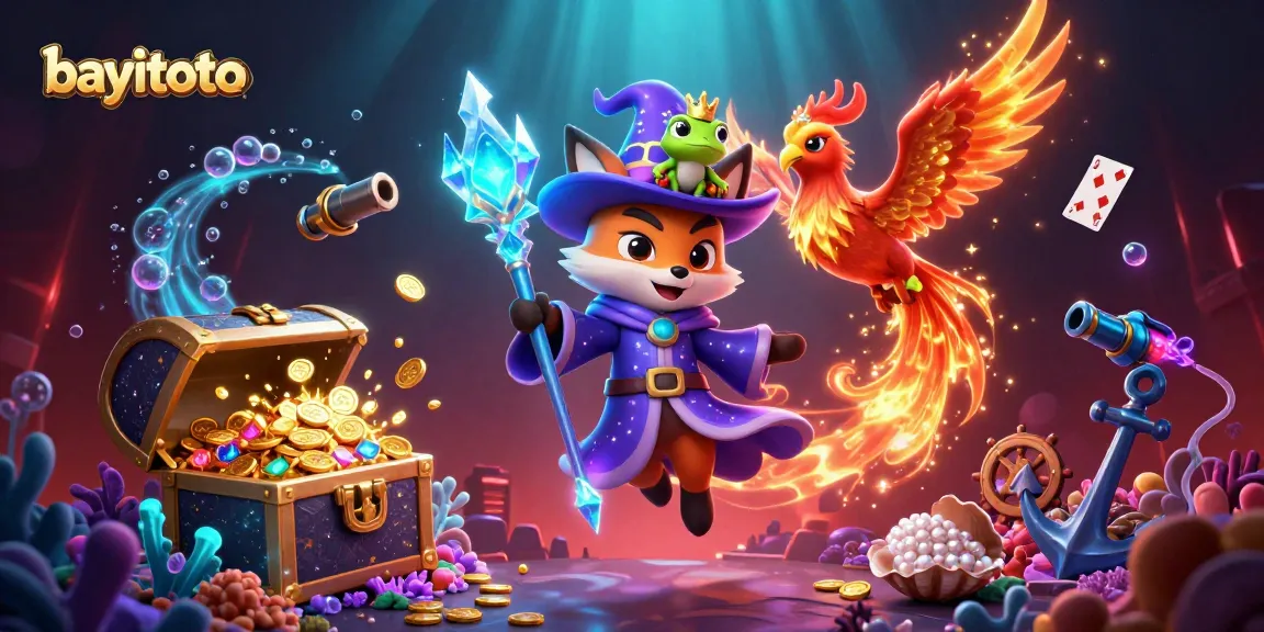 Experience thrilling wins at bayitoto with a lively 3D scene of rich rewards and vibrant casino elements.