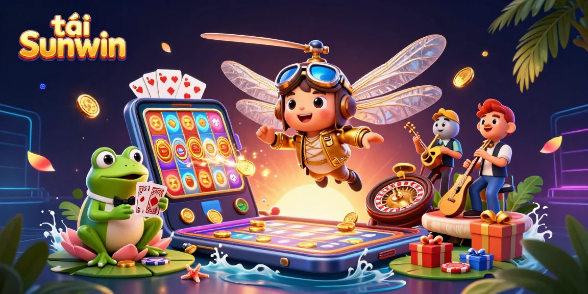 Experience exciting gameplay with tải Sunwin at a fantastical lily pad casino!