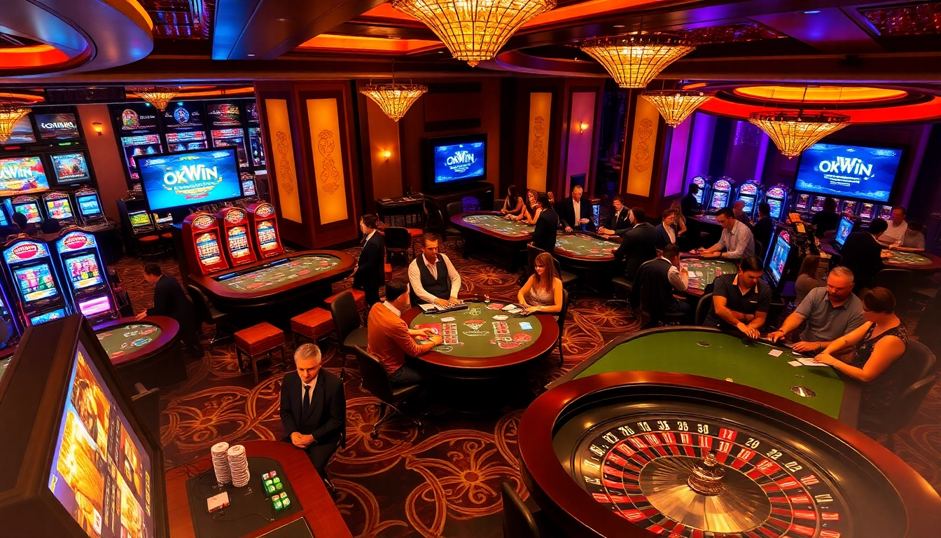 Experience thrilling moments at https://okwin.de.com/ with players immersed in luxury casino games.