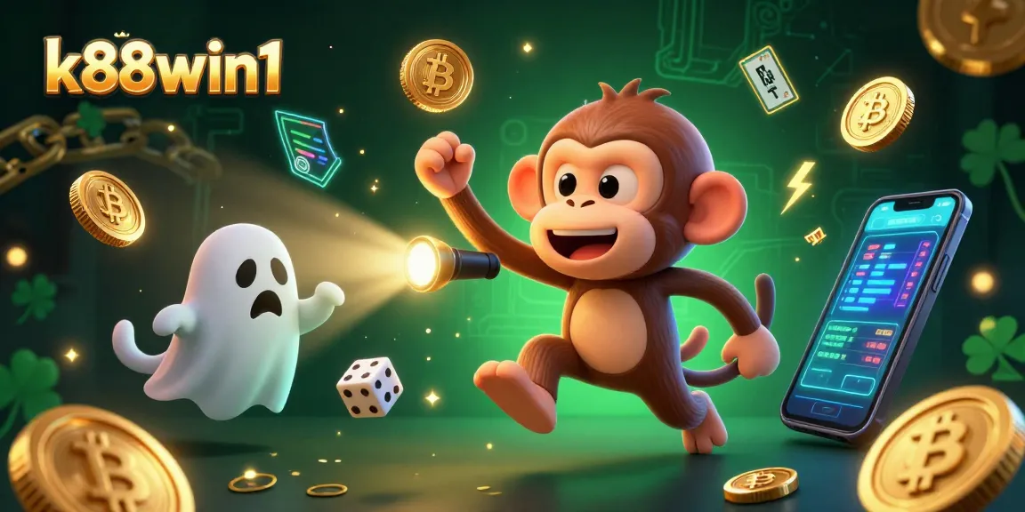 Tracking the mischievous monkey in a haunted casino with crypto elements, k88win1 offers thrilling action.