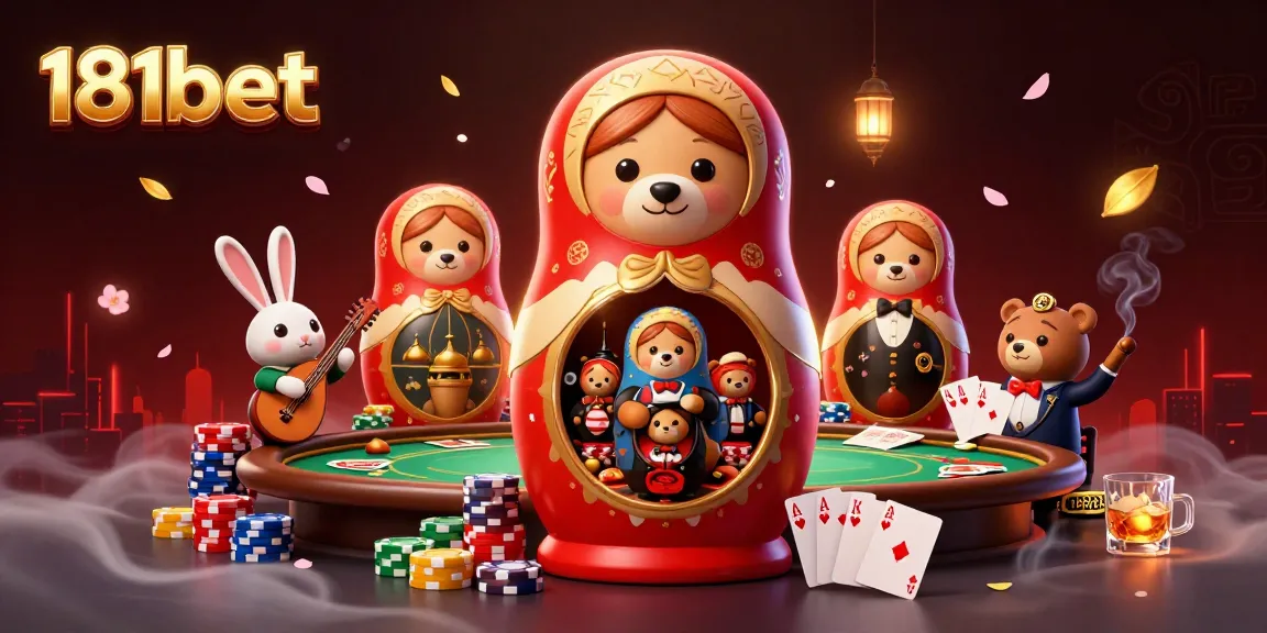 Experience the thrill of 181bet with vibrant casino-themed characters and elements in action.