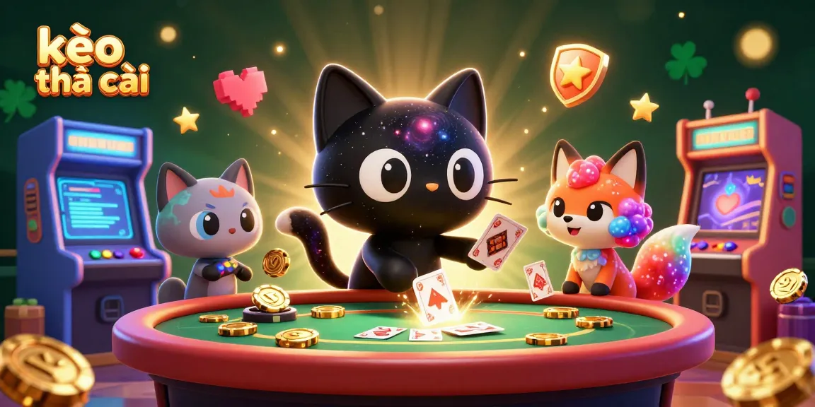 Experience the excitement of kèo nhà cái with captivating cosmic casino cats and vibrant game elements.