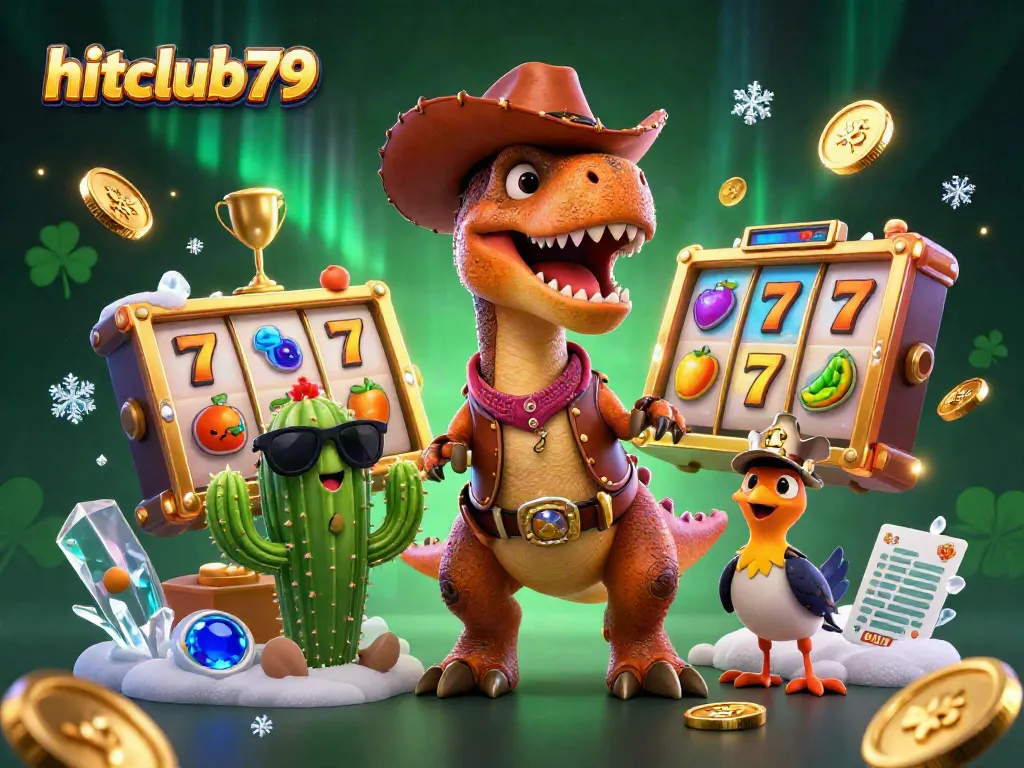Experience exciting slot actions at hitclub79 with unique dinosaur characters and dynamic game elements.