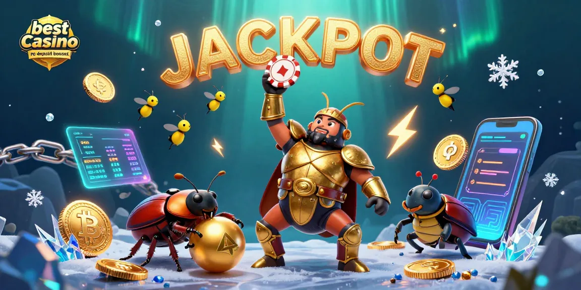 Experience the thrill of best casino no deposit bonuses with this vibrant 3D scene of winners celebrating.